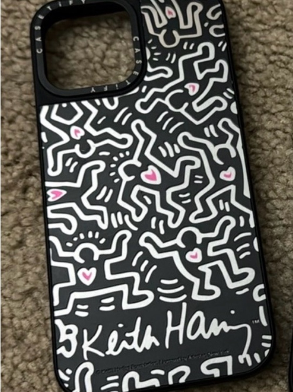 Casetify Keith Haring Black White Doodle iPhone 13 Pro Max Case